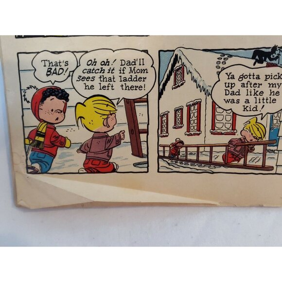 Dennis The Menace Comic Book #15 Hank Ketcham Wiseman Art 1956 Silver Vintage - Picture 6 of 11